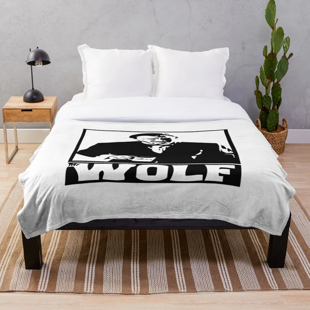 Wolf Throw Blanket Soft Sherpa Blanket Bed Sheet Single Knee Blanket