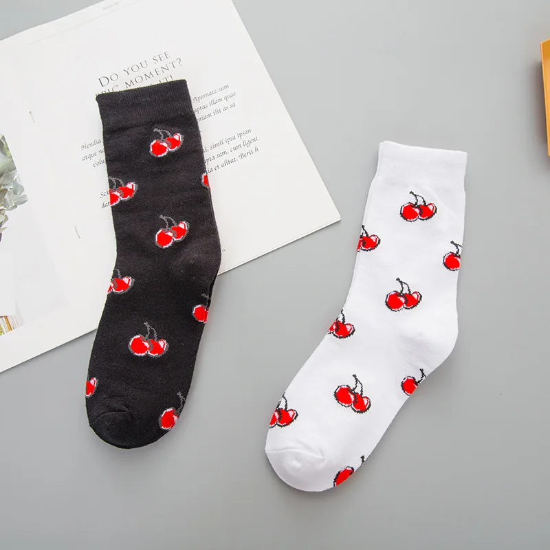 Jeseca/Новинка осени; милые носки в японском стиле Kawaii для девочек; корейская мода; Harajuku; винтажные уличные носки; хлопковые мягкие зимние теплые носки