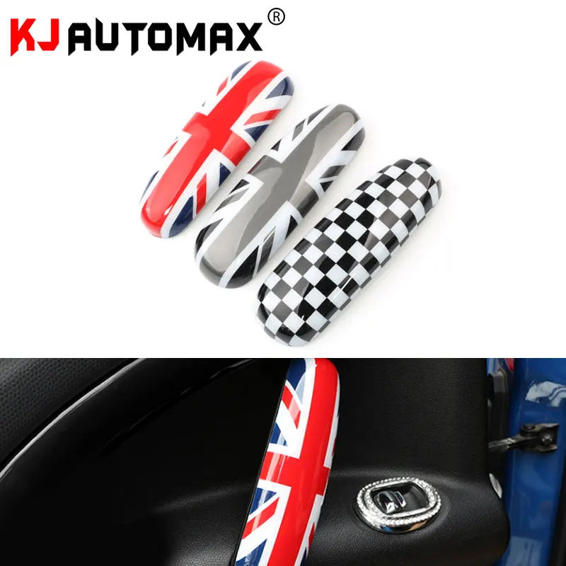KJAUTOMAX для Mini Cooper R60 внутренняя дверная ручка декоративные ракушки Юнион Джек серый Джек 2 шт./компл. Checker