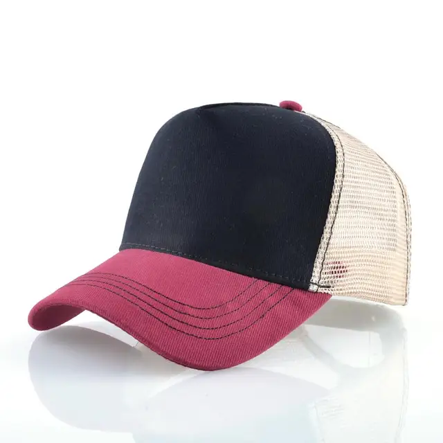 Fashion Animals Embroidery Baseball Caps Men Women Snapback Hip Hop Hat Summer Breathable Mesh Sun Gorras Unisex Streetwear Bone Red2