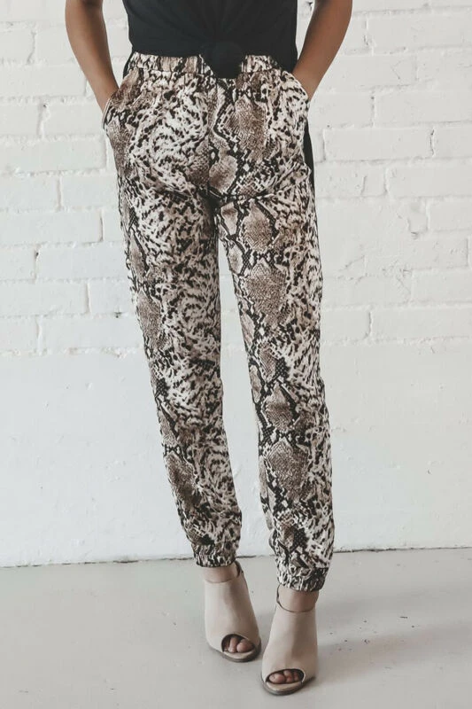 printed skinny trousers