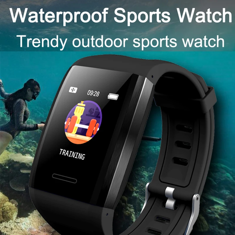 Часы фитнес-трекер smartband Монитор артериального давления smartwatch pulseira Интеллектуальный умный часы спортивный смарт-браслет pk q6s Часы фитнес-трекер smartband smartwatch pulseira inteligente cicret браслет re