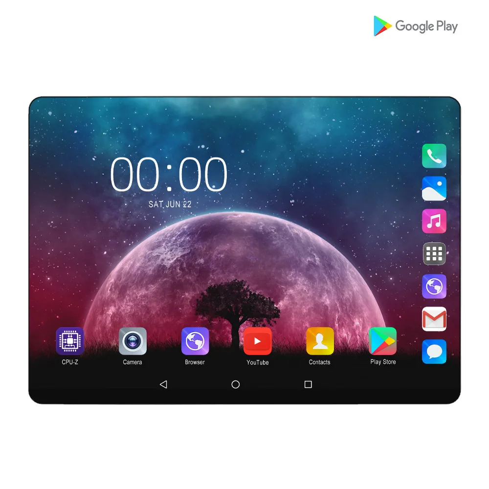 2020 Новый 6G + 128GB планшетный ПК 10 1 дюймов Android 9 0 Google Play 4G телефонные звонки планшеты