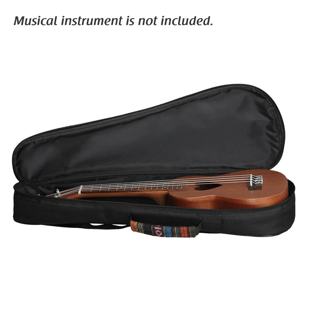 

Colorful 21" Ukelele Ukulele Uke Bag Ethnic National Style Durable Cotton Thicken Padding with Adjustable Shoulder Strap