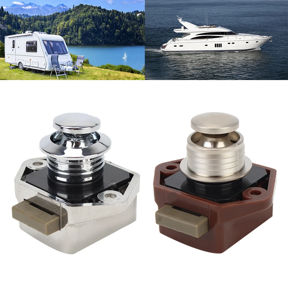 

Diameter 20mm Camper Car Push Lock Mini RV Caravan Boat Drawer Latch Button Locks For Furniture Hardware