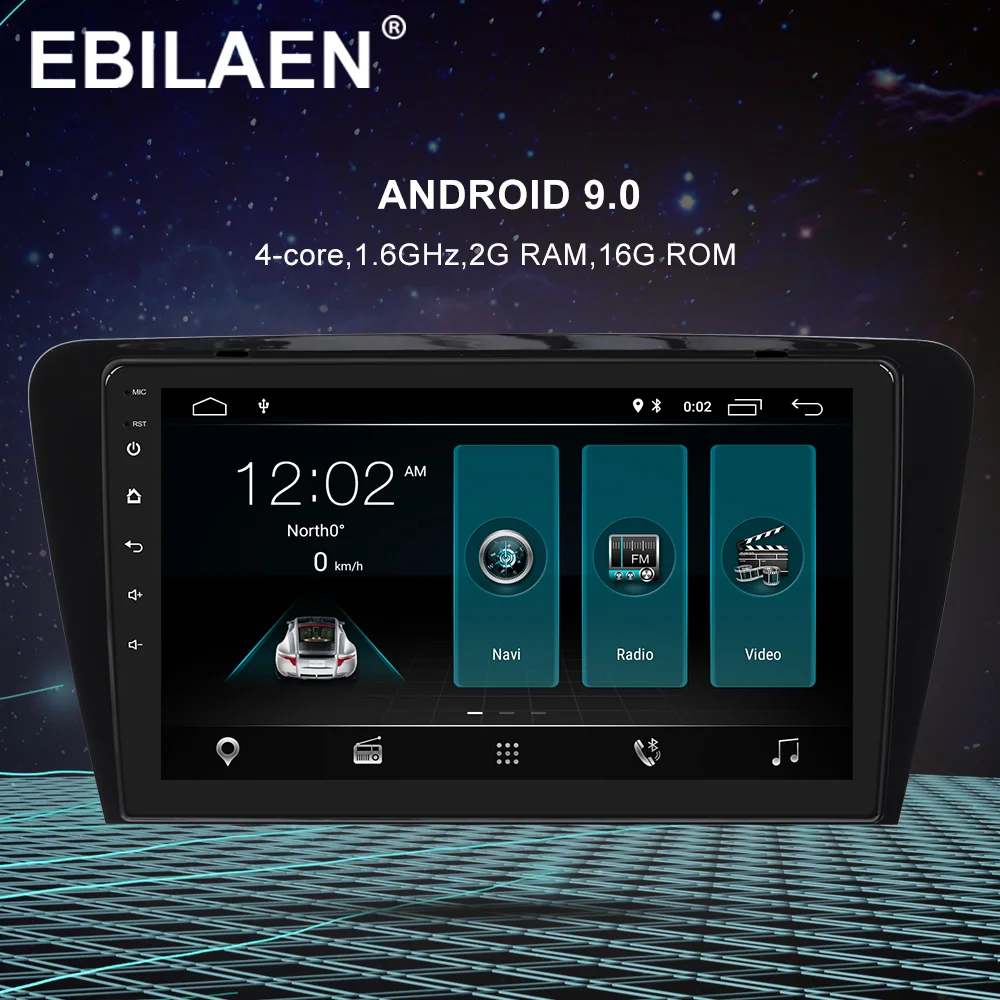 Продажа EBILAEN автомобильный DVD мультимедийный плеер для Skoda Octavia A7 III 3 2014 2018 2din Android 9,0 радио Автоматическая навигация gps камера заднего вида