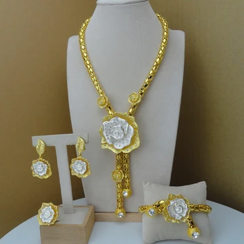 

Yuminglai Dubai Costume Jewelry Artificial Necklace Sets for Women FHK8021