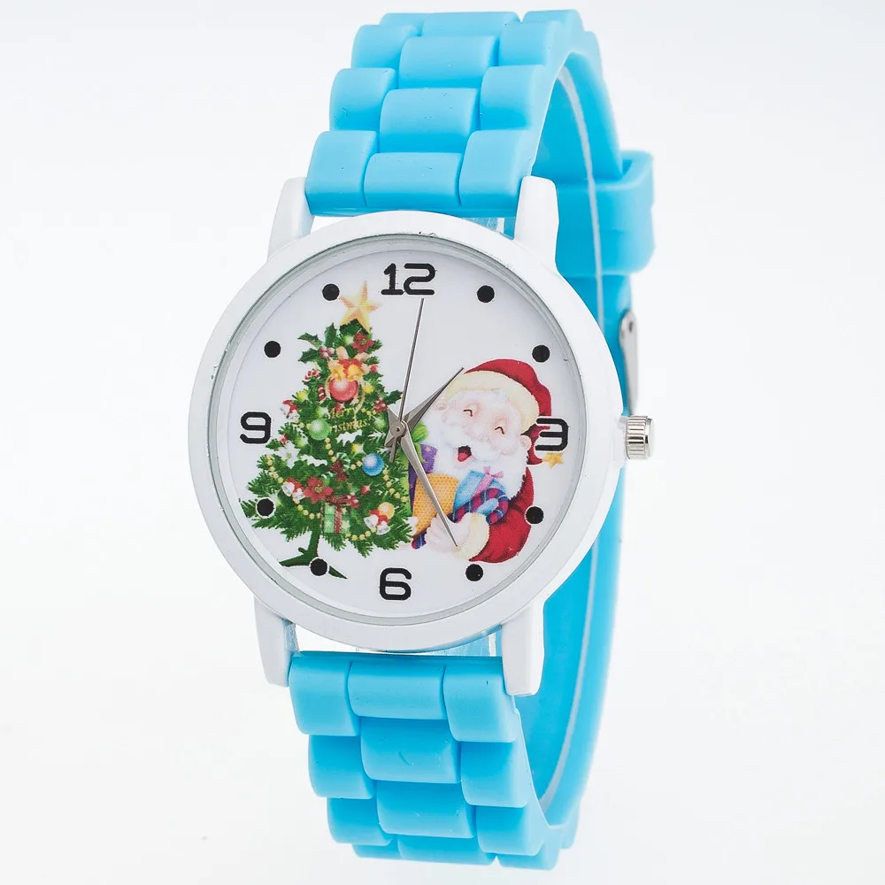 Для мальчиков и девочек; детские спортивные часы Цвет модные силиконовый ремешок наручные часы Детские часы Relogio Infantil montre enfant Рождество часы подарок Q