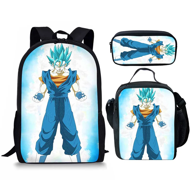 HYCOOL Dragon Ball рюкзак комплект из 3 предметов легкий прочный модная детская школьная книга Ланч карандаш сумки аниме узор Лучшие подарки - Цвет: MA096CGK
