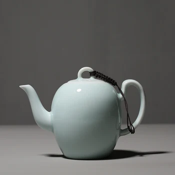 

Shadow green porcelain beauty shoulder Chinese teapot Kung Fu oolong puer tea pot ceramic teaware