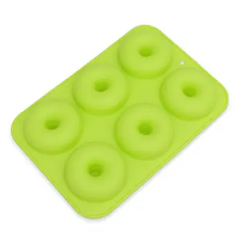 

6 Colors Silicone Donut Mold Silicone Cake Mold Making Cake Snacks Non-toxic Round Orange Rose red Dark purple