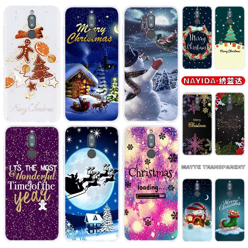 Чехол для телефона Huawei Mate 30 20 10 Lite Pro Y7 Y9 2019 2018 2017 Nova 5T 4 3 Рождественские