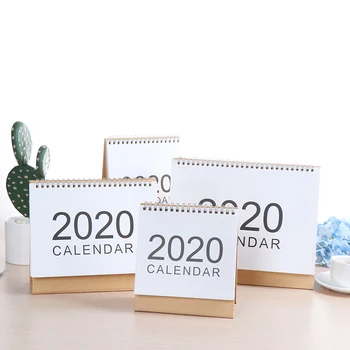 

Delicate 2020 Desktop Wall Calendar Monthly Plan Daily Schedule Planner kawaii School supplies