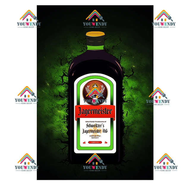 Jagermeister Liqueur Vintage Metal Plaque Retro Alcohol Tin Signs Yege Holy Deer Wine Metal Plate Pub Bar Man Cave Wall Decor 5228
