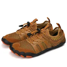 Мужская Осенняя повседневная спортивная обувь на шнуровке; мужские кроссовки на плоской подошве; Водонепроницаемая Обувь из сетчатого материала; быстросохнущая пляжная прогулочная обувь для серфинга;# A10
