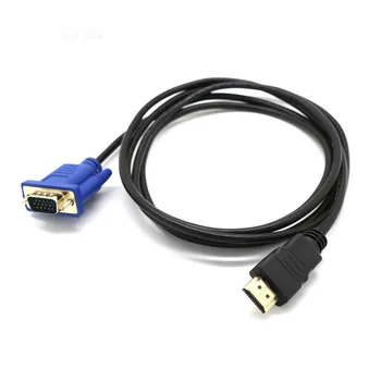 

1.5m HDMI to VGA Cable HD-15 D-SUB Video Adapter HDMI Cable for PC HDTV Monitors