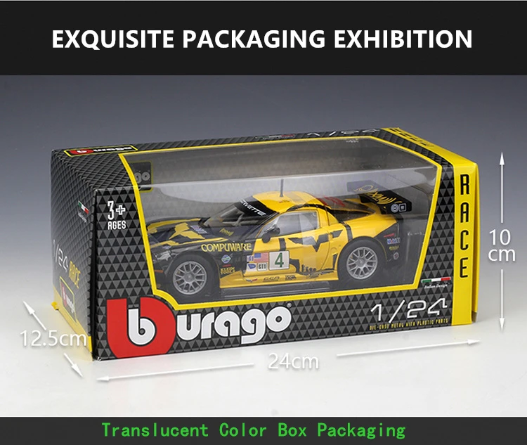 Bburago 1:24 Chevrolet Corvette C6R Racing Edition сплав модель автомобиля ремесла украшения Коллекция игрушек инструменты подарок