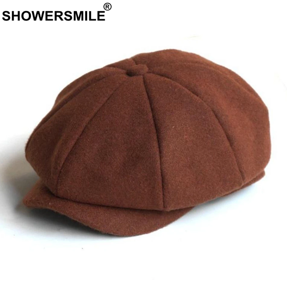 SHOWERSMILE Для мужчин с закруглёнными краями и пуговицей сверху Кепки верхняя одежда