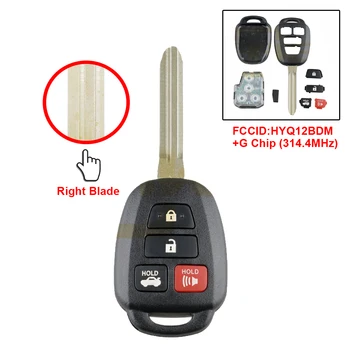 

Car Remote Key Fob Shell Replacement for Toyota Camry Corolla 4 Buttons