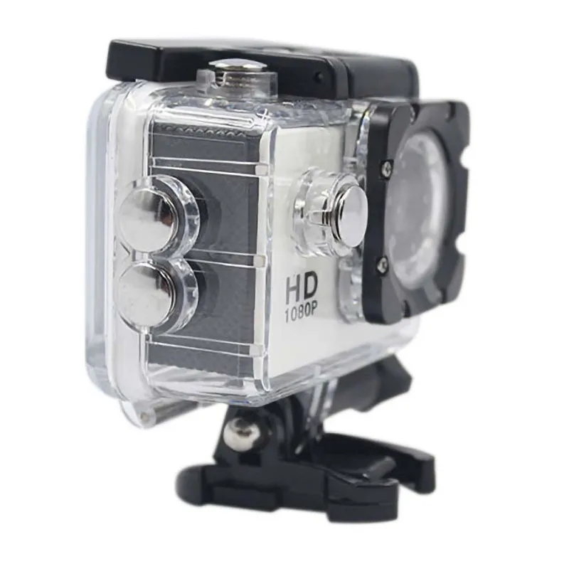 Gray pink outdoor camera portable sports HD camera 2 inch screen 3 million pixel camera waterproof 1080P camera