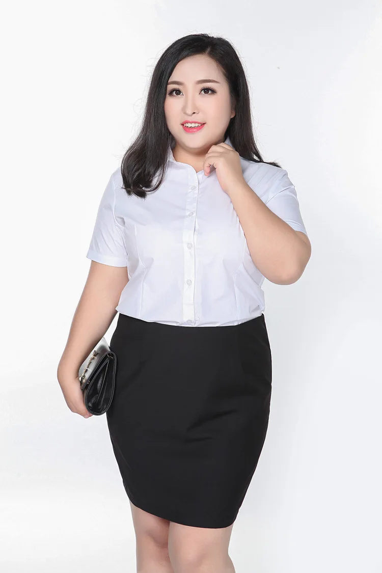 OL Work Plus Size 9XL Summer Short Skirt Women Black Skirts Pencil Skirts High Waist Skirts Faldas Mujer Moda Femele DJ759