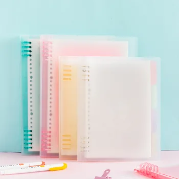 

A5 B5 Candy colors Loose-leaf Notebook Planner Organizer Binder Journal Diary Ring Binder Kawaii School Supplies