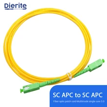 

Singlemode Simplex SC APC to SC APC PVC Fiber Optic Patch Cord 3.0mm 9/125um FTTH Fiber Patch Cord Optical Jumper 3m 5m 10m 30m