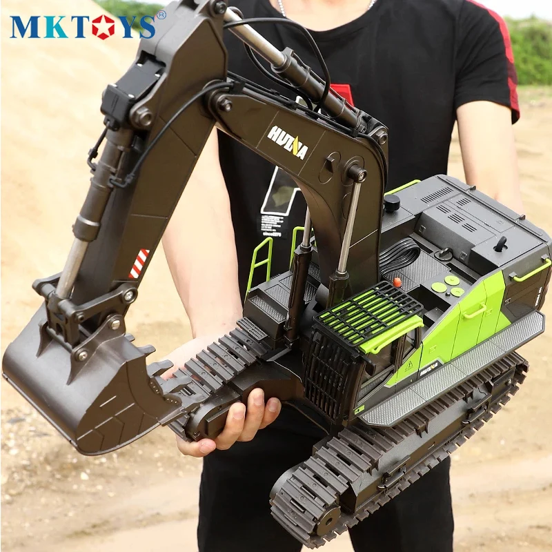 

22 Channel 1:14 RC Excavator Toy RC Simulation Engineering Car Alloy & Plastic Excavator RTR Vehicle Toy for Kids Christmas Gift