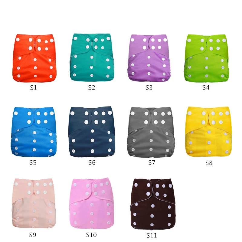 [simfamily]12pcs/set Washable Cloth Diaper Cover Adjustable Nappy Reusable Cloth Diapers Available 0-3years 3-15kg baby