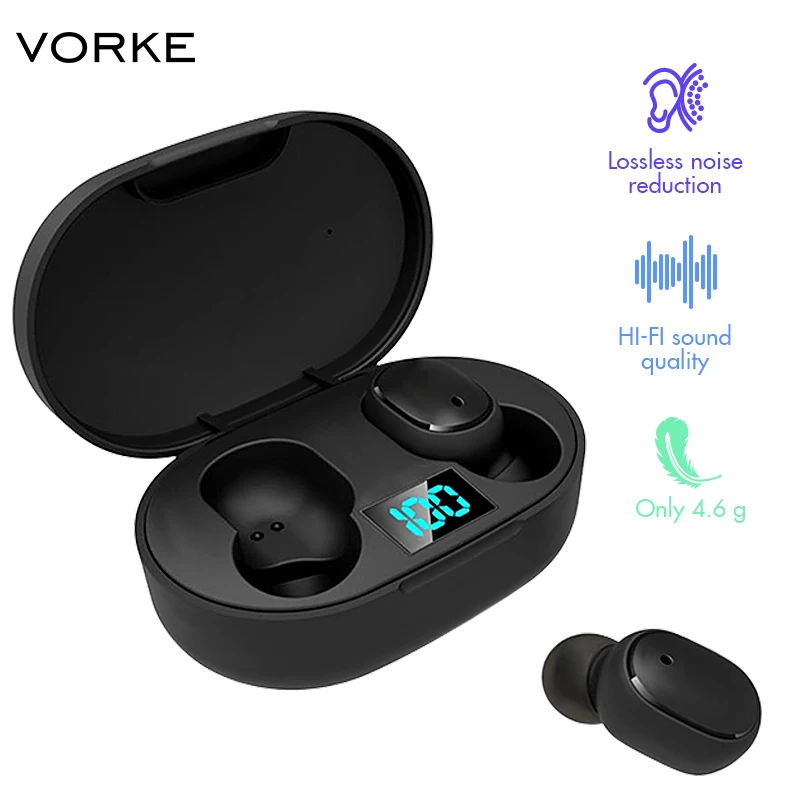 Vorke T8 TWS наушники Bluetooth V5.0 кнопочный контроль 280 мАч Зарядная база с питанием
