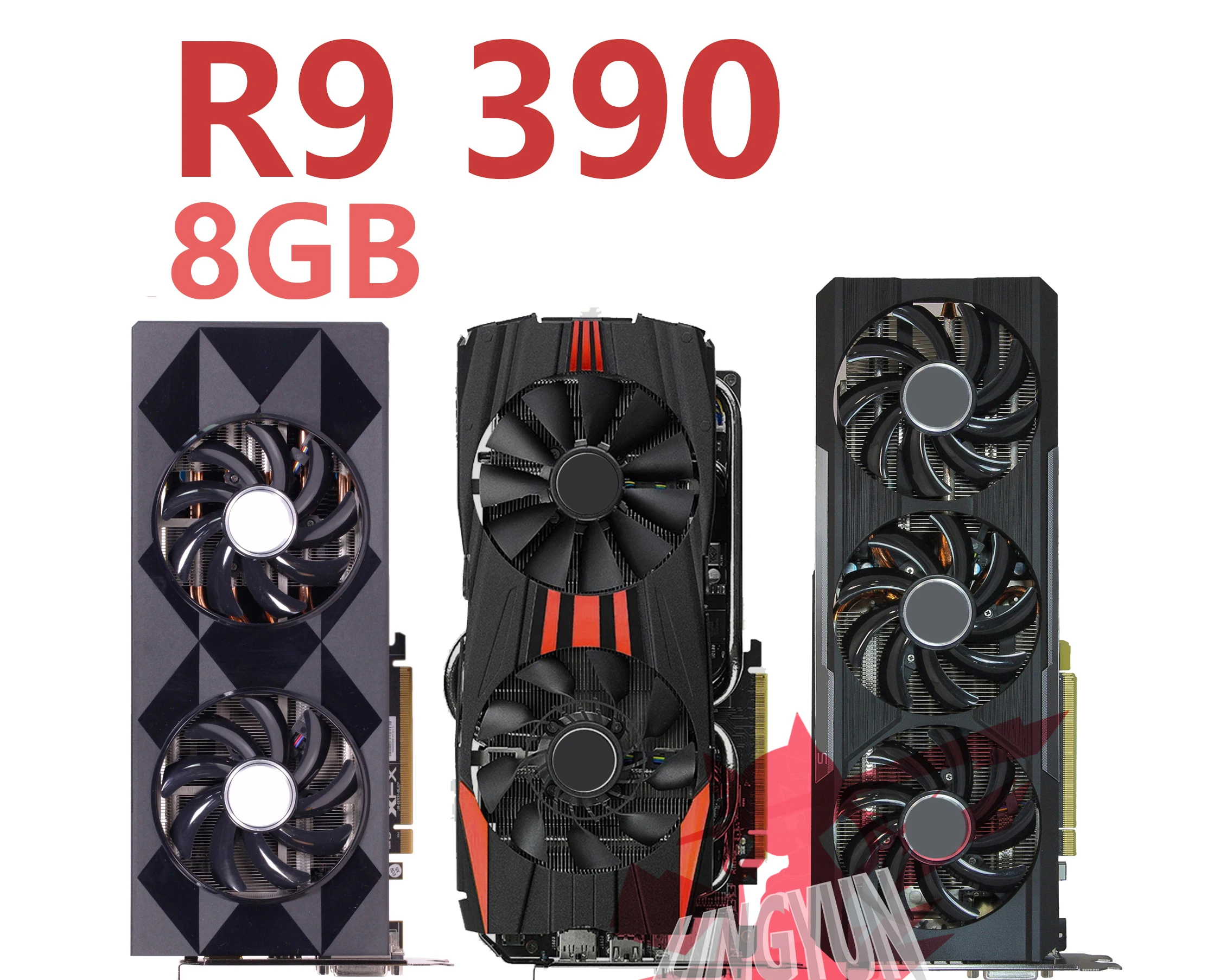Видеокарта для AMD R9 390 8 ГБ видеокарта Radeon R9390 графические карты графическая плата