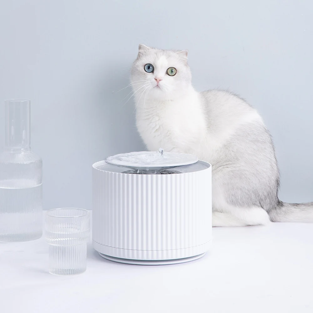 Xiaomi Mijia Smart Cat диспенсер для воды для домашних животных очиститель воды 5 Слои фильтр 360 градусов Открытый питьевой лоток животных для фонтанчика питьевой воды