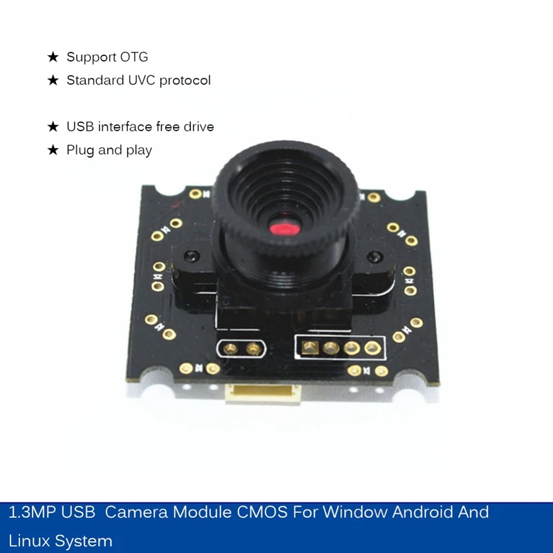 Модуль камеры Usb Cmos 1.3Mp 50 градусов Объектив Usb Ip модуль камеры для окна Android и Linux системы
