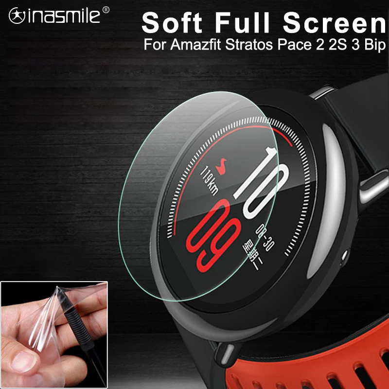 

5 /3 /1 PCS Full Screen Protector Smart Watch For Xiaomi Huami Amazfit Stratos 2s Pace Bip Band 2 Verge GTR 3 Soft Film Cover