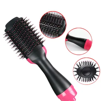 

2 in 1 Multifunction Hair Dryer Rotating Brush Roller Rotate Styler Comb Styling Straightening Curling Iron