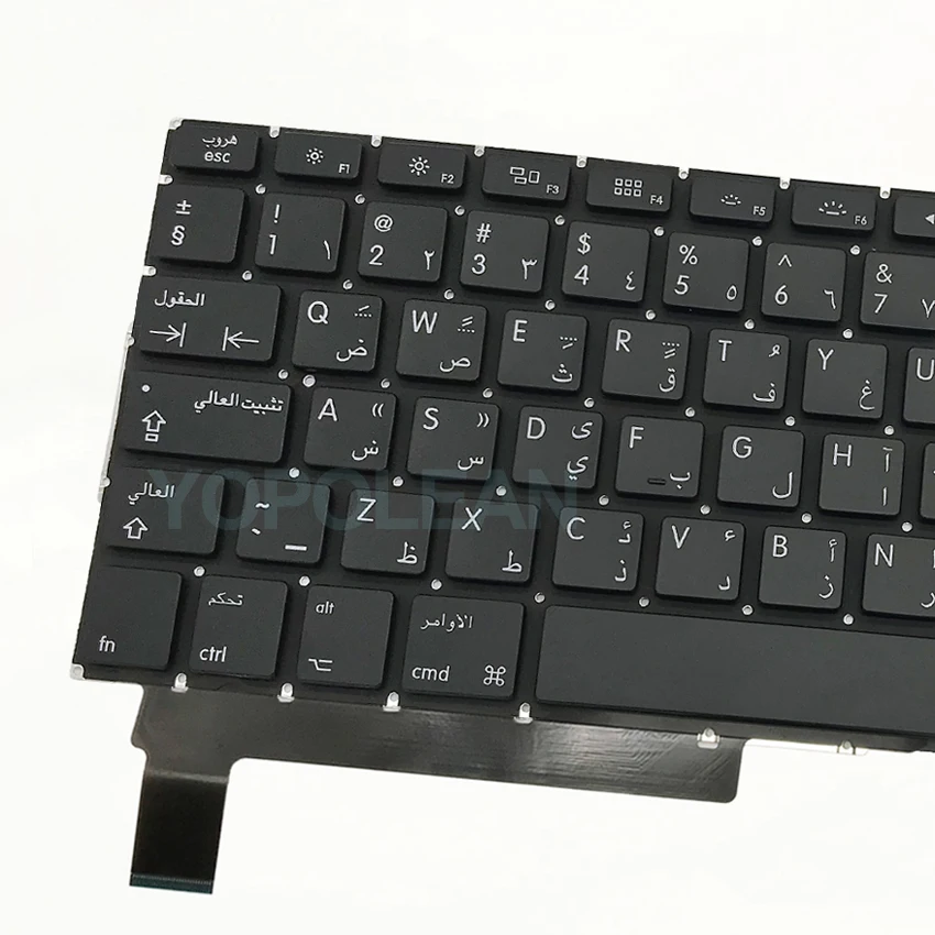 3 шт. новая Арабская арабская клавиатура для MacBook Pro, моноблок 1" A1286 2009-2012 лет