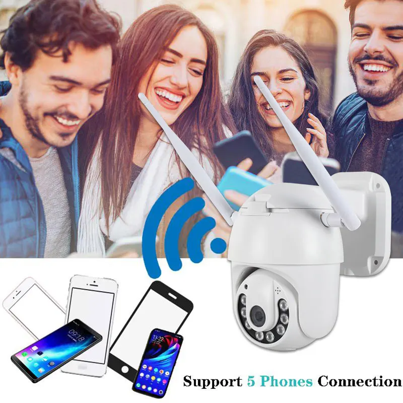 1080P PTZ IP камера Wifi наружная скоростная купольная CCTV беспроводная безопасности 2MP