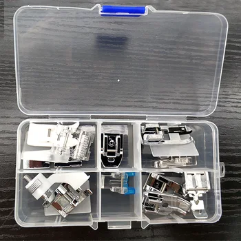 

11 Pcs/Set Sewing Machine Presser Foot For Sewing Machine Singer Janome Sewing Universal Nail Button Sewing Tool