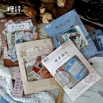 

60pcs/set Sticker Diy Diary Decoration Label Scrapbooking Writable Handbook