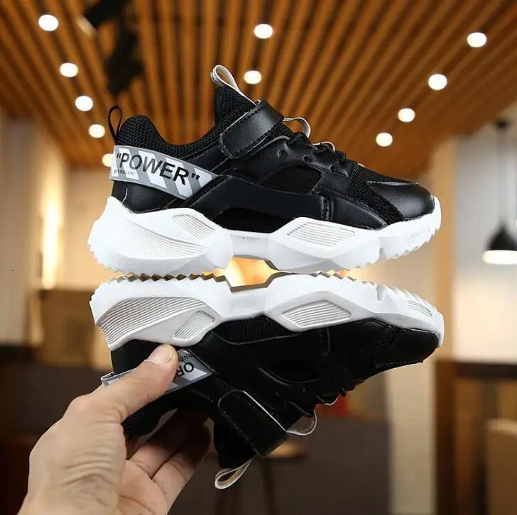 Zapatos de primavera negros para niños y niñas. Zapatos deportivos de moda  para bebés. Zapatos de tenis blancos para niños.| | - AliExpress