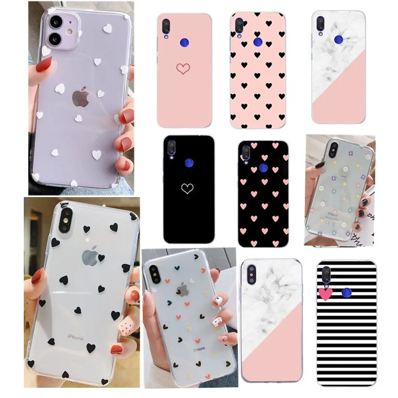 Силиконовый чехол для Xiaomi Redmi Note 7 Защитные чехлы 4X 6A 6 8 8A 9A 4 9S 9 Pro Max Note9S | Мобильные