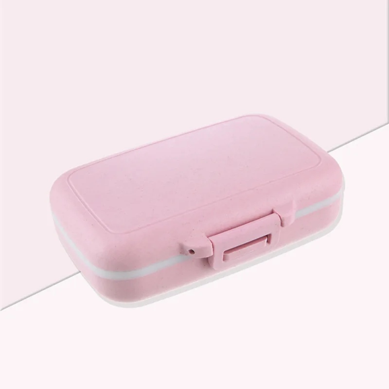 Pink Портативная коробка для таблеток, медицинская коробка, аксессуары для путешествий, мини контейнер для таблеток, 7 дней, медицинский держатель для таблеток, разветвители для таблеток - Цвет: Pink