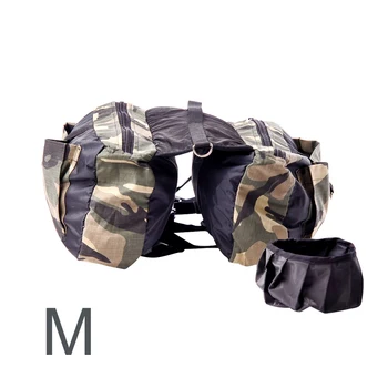 

Outdoor Travel Pet Supply With Side Pockets Harness Backpack Oxford Cloth Multifunction Waterproof Dog Saddle Bag For Hiking