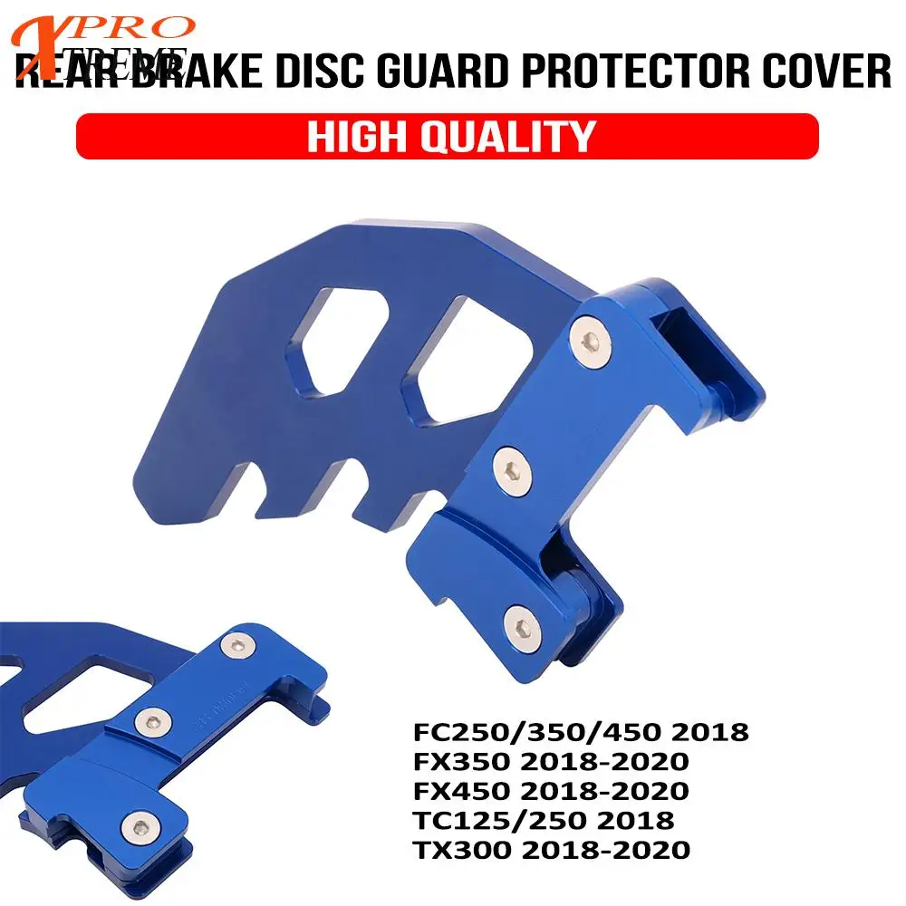 

CNC Aluminum Rear Brake Disc Cover Guard Protector For Husqvarna FC250 FC350 FC450 TC125 TC250 2018 FX350 FX450 TX300 2018-2020