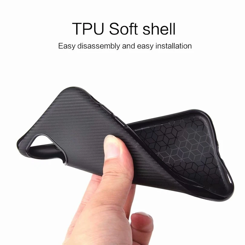 Роскошный чехол для телефона из углеродного волокна iPhone 11 Pro XS Max XR X TPU мягкие
