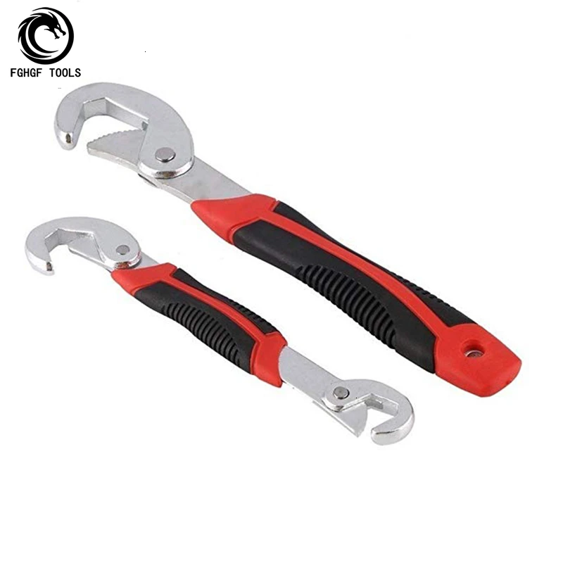 

FGHGF 2pcs 9-32mm QUK Wrench Set Universal keys Multi-Function Adjustable Portable Torque Ratchet Oil Filter Spanner Hand Tools