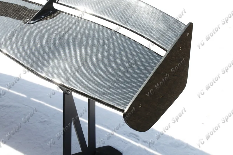 2001-2007 Mitsubishi Evolution 7-9 Voltex Type5 Style Trunk Spoiler GT Wing 1700mm CF with 39mm Aluminum Stands (4)