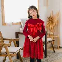 Новинка года, модные зимние утепленные платья из бархата для девочек милые платья принцессы для девочек, новогодние платья для маленьких девочек#8264