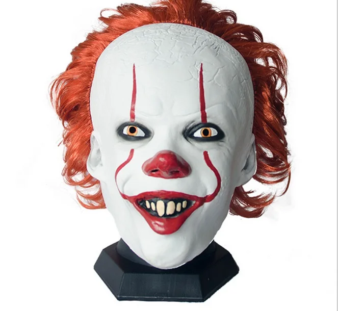 Stephen King's It 2 маска Pennywise Косплей Хэллоуин ужас латексная маска Костюм сумасшедшие вечерние подарки играть реквизит Прямая поставка