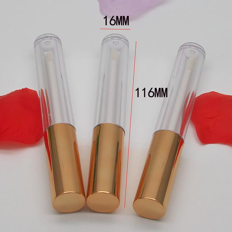20pc 최고급 빈 립글로스 튜브 5ML, 둥근 립글로스 리필용 병, 플라스틱 액체 립스틱 용기